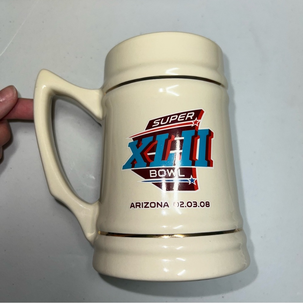 Super Bowl XLIII Cream Mug